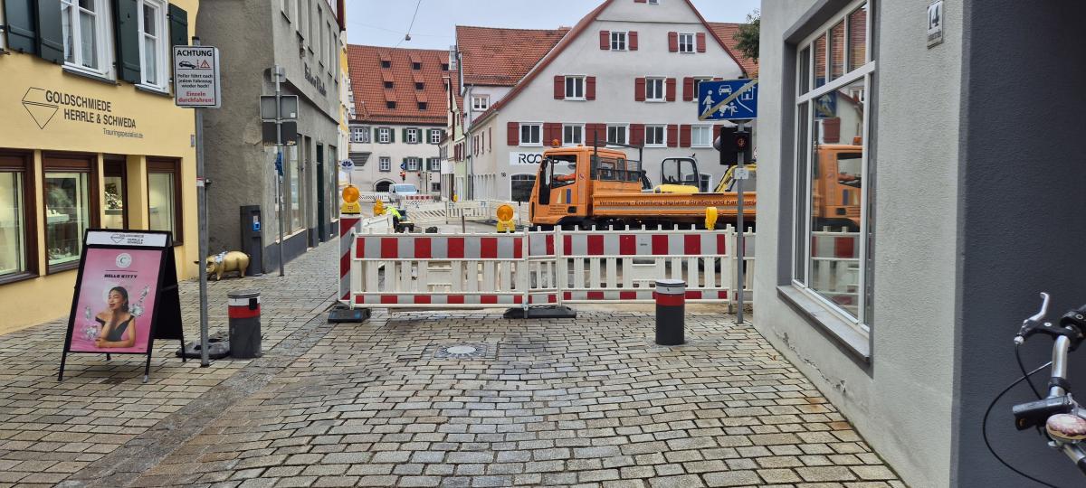 Baldinger Straße: Vollsperrung bis 26. November verlängert und erweitert