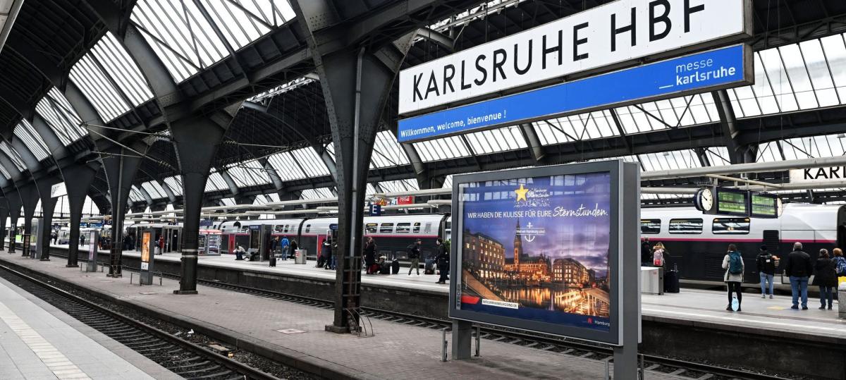 Zugverkehr am Hauptbahnhof Karlsruhe kurzzeitig eingestellt