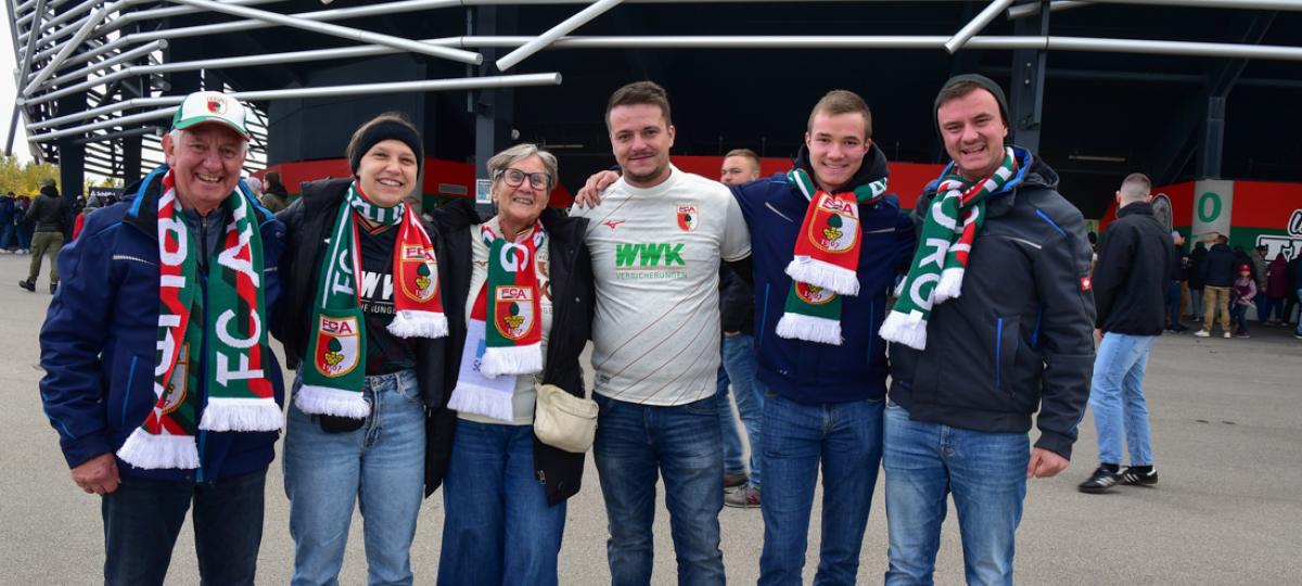 Das sind die besten Fanbilder rund um das 1:1 des FCA gegen Union Berlin