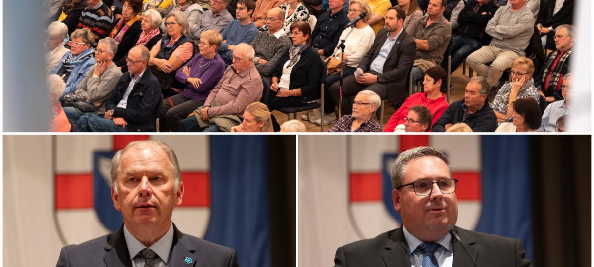 Der eine beschwört die Gemeinschaft, der andere die Verantwortung: Diehl und Krauss stellen sich vor