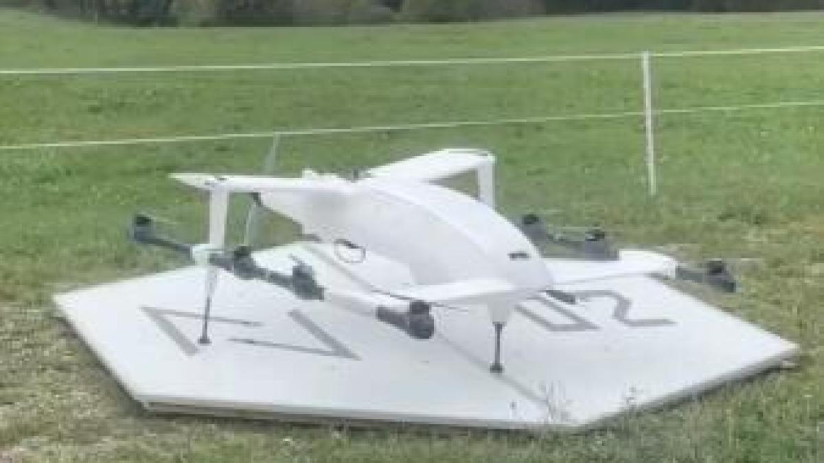 Video: Drohnen liefern Spezi in Horgau